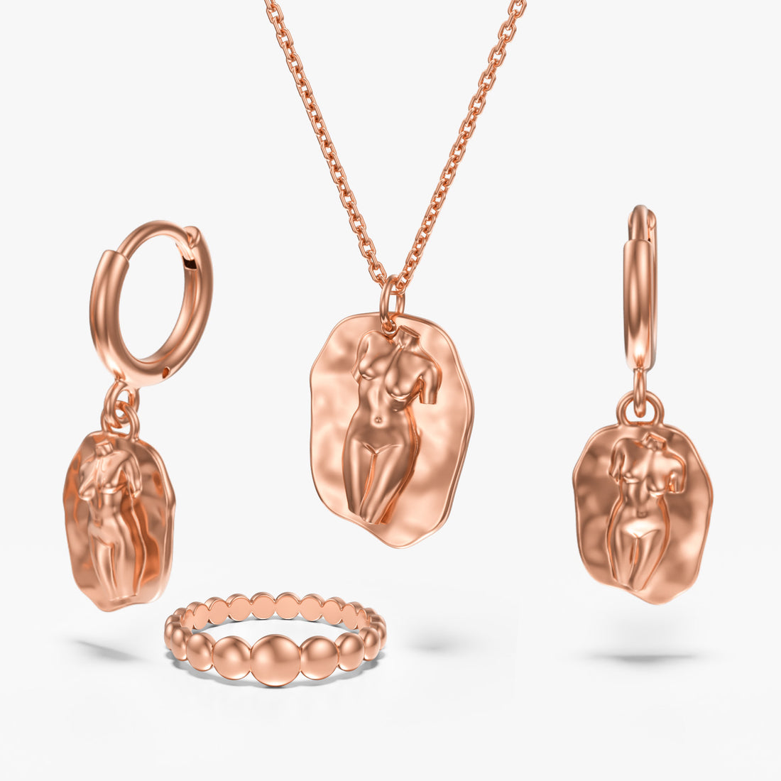 Goddess Aphrodite Set 14K Solid Gold