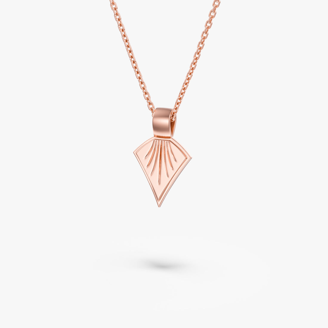 Palm Leaf Pendant 14K Solid Gold