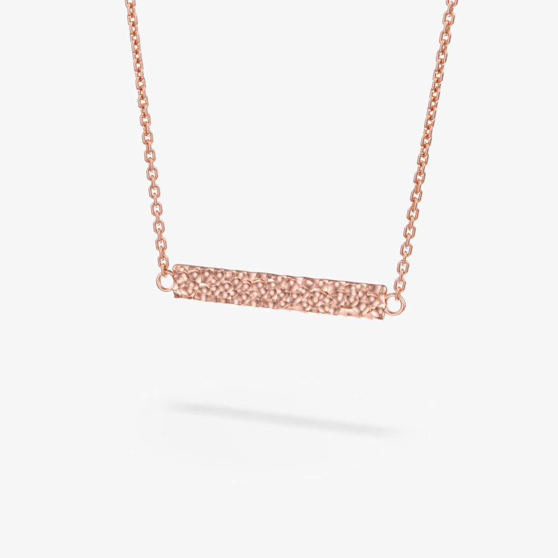 Horizon Bar Necklace 14K Solid Gold