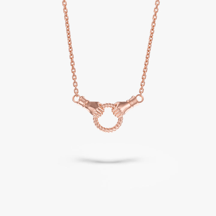 Promise Necklace 14K Solid Gold