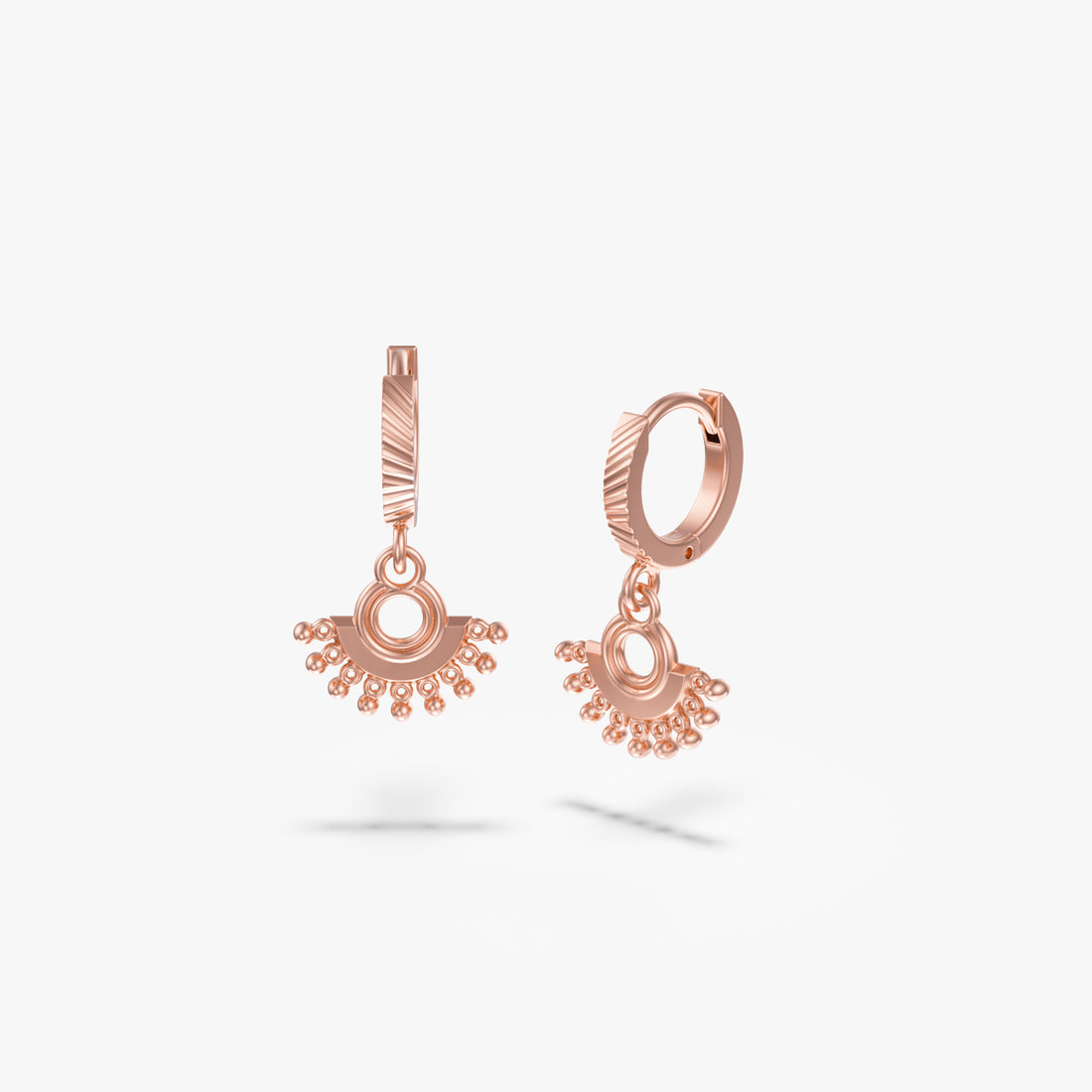 Zenyu Fan Earrings 14K Gold