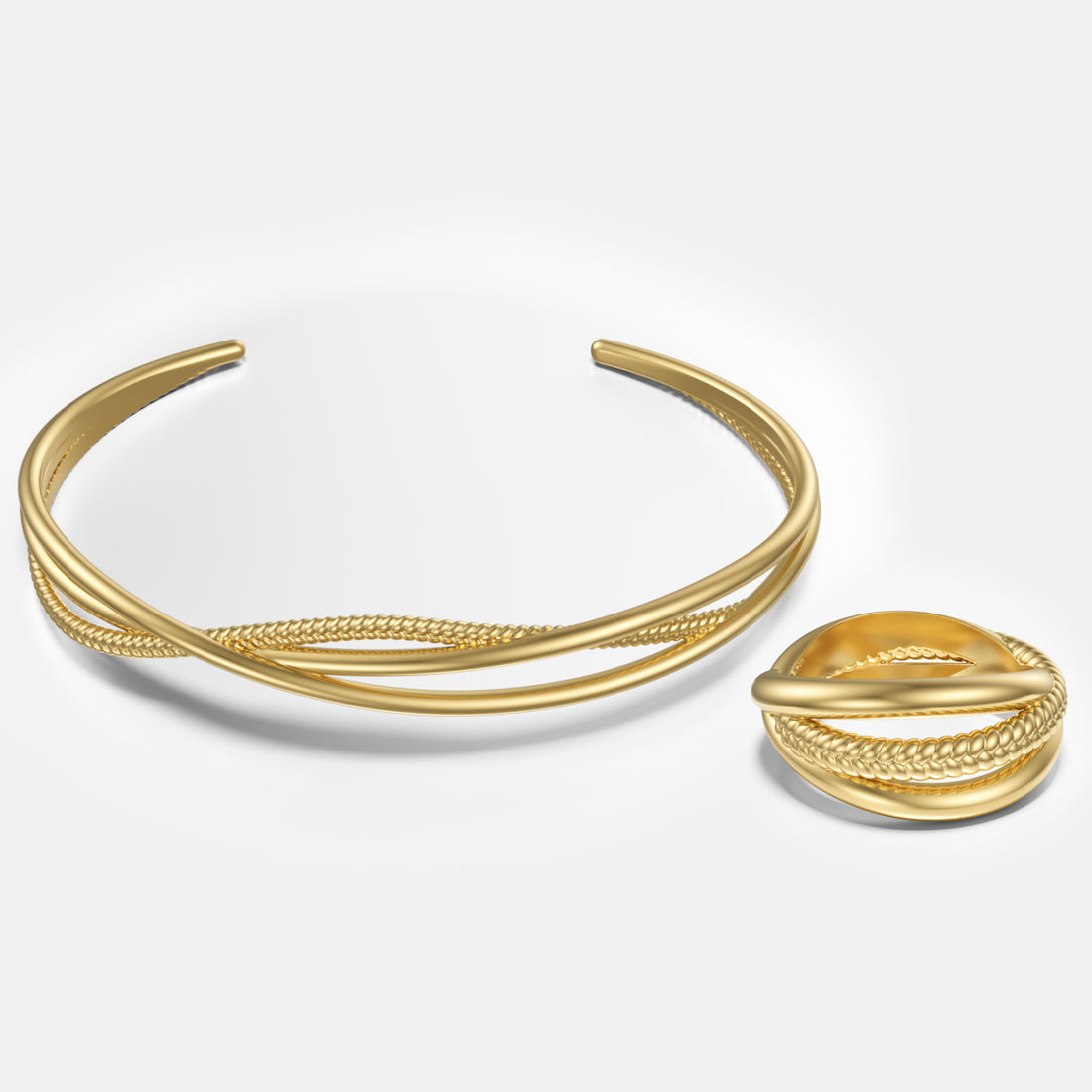 Rope Set 14K Gold