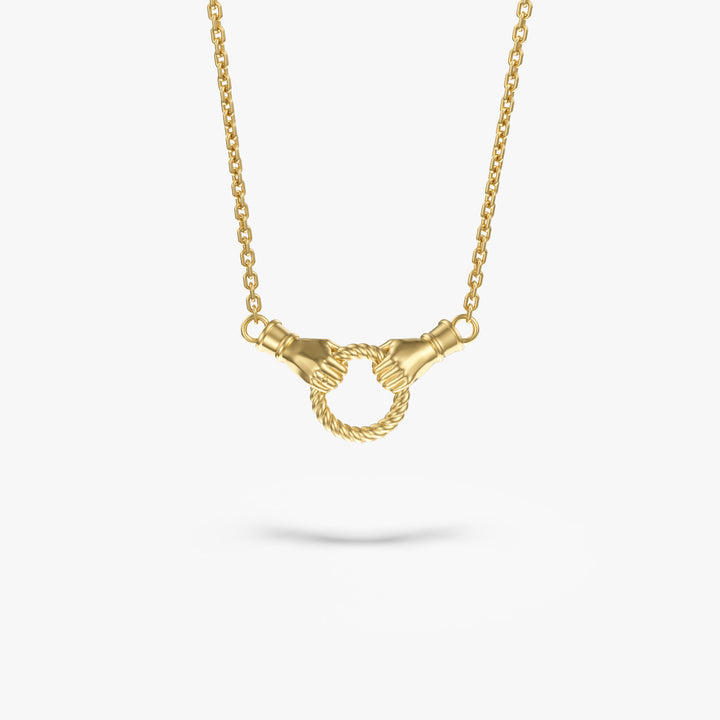 Promise Necklace 14K Solid Gold