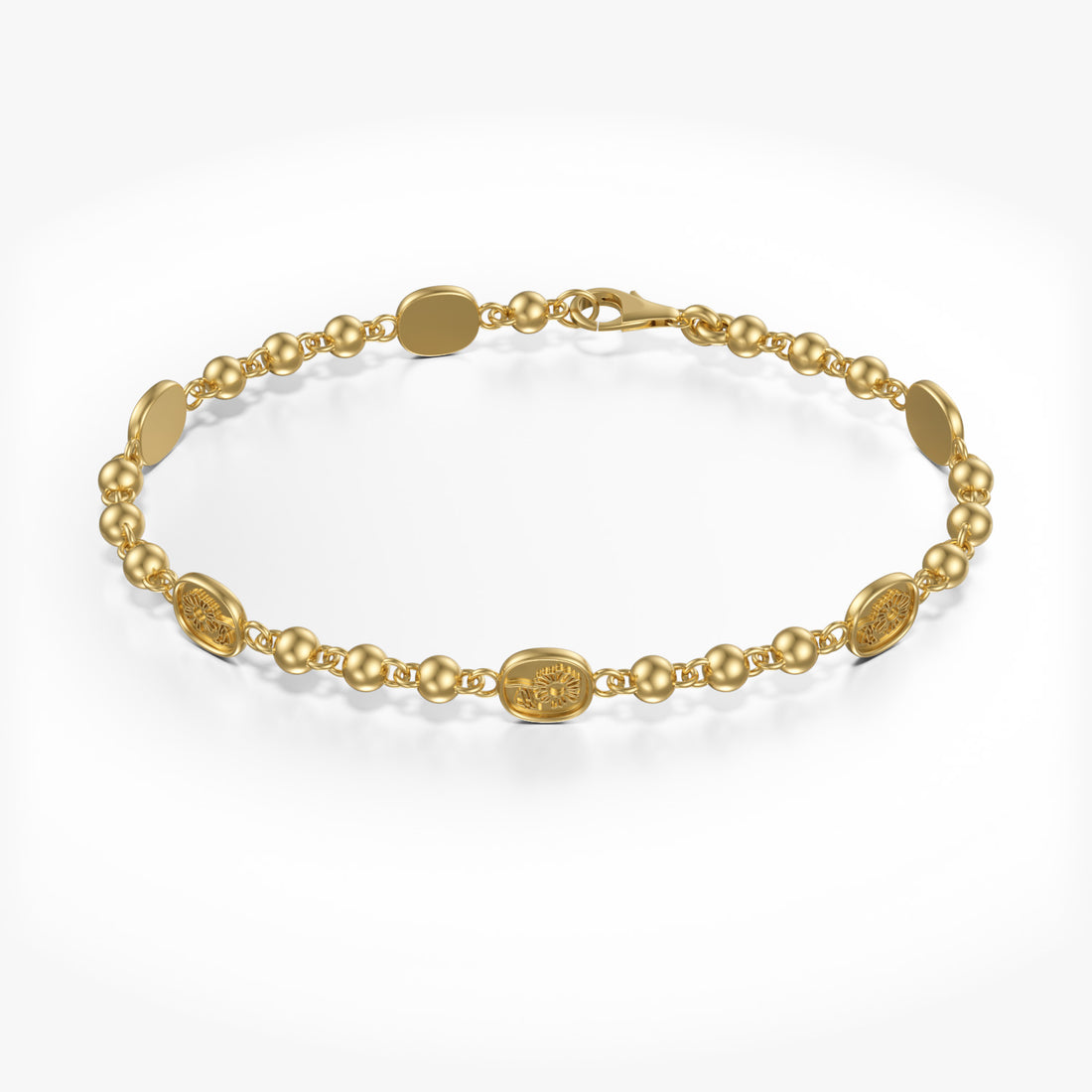 Sunflower Bracelet 14K Gold