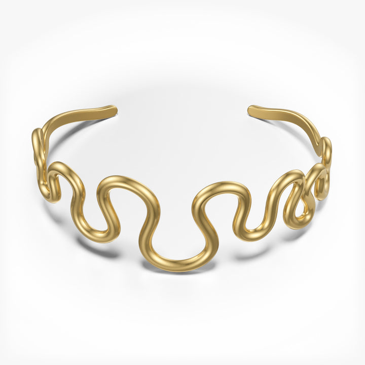 Wave Bracelet 14K Gold